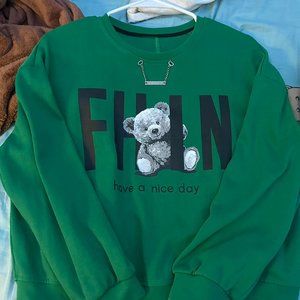 Temu Graphic Green Sweater!